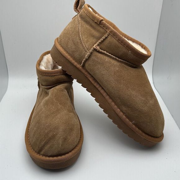 CUSHIONAIRE Women's pull on boot 7.5 CHESTNUT - Picture 6 of 7